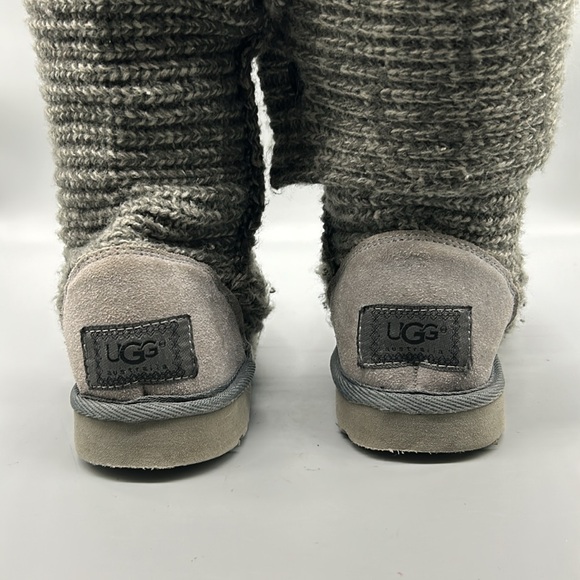 Classic gray cardy sweater knit ugg boots sz 7 - Picture 5 of 9